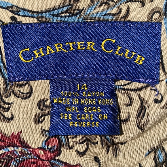 Charter Club size 14 Sleeveless Blouse and Skirt Set - Picture 3 of 4